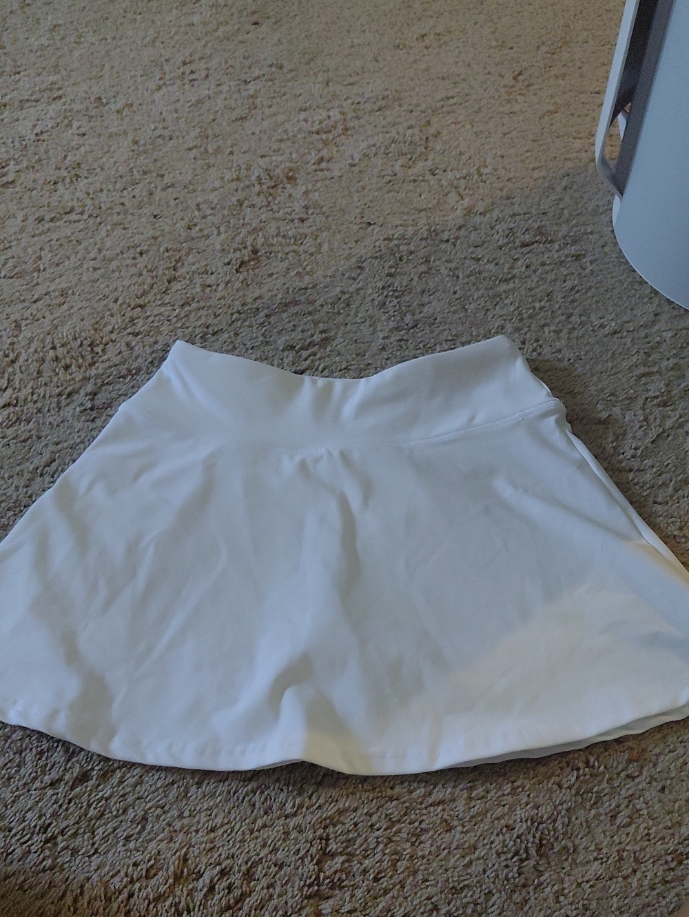 Amazon Womens  White Workout Skirt With Built In Shorts